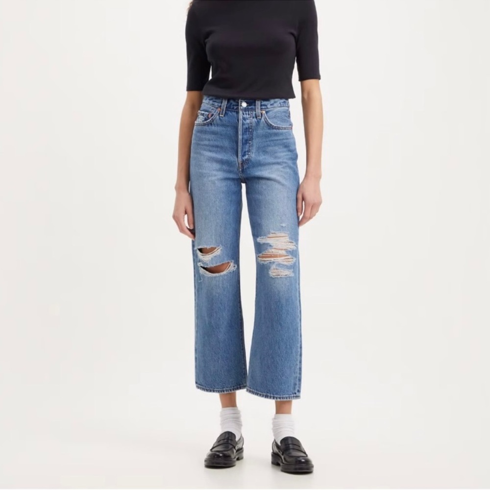 LEVIS RIBCAGE STRAIGHT ANKLE WOMEN'S JEANS size 32 x 27